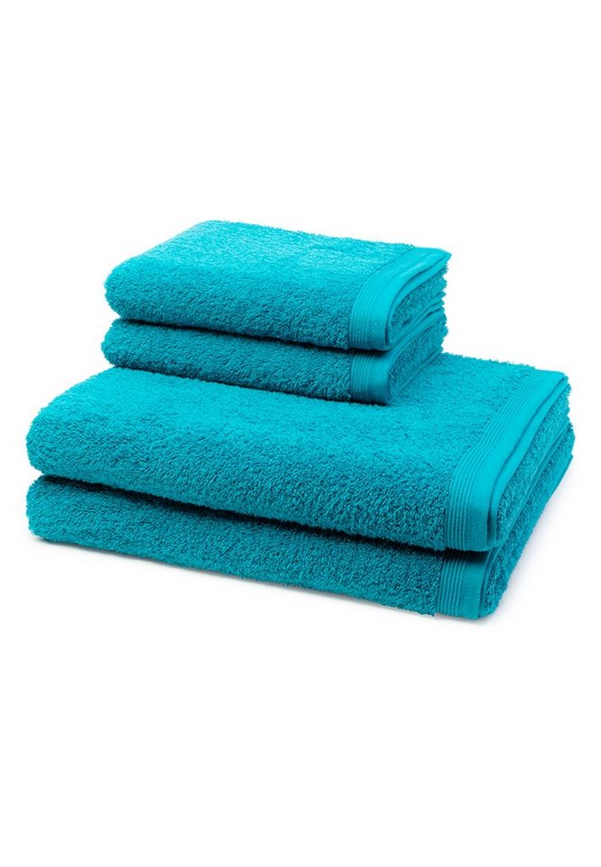 Möve Handtuch Set Superwuschel, Walkfrottee (Spar-Set, 4-St), 2 X Handtuch 2 X Duschtuch im Set - Baumwolle - Extraweiches Handtuch von Möve