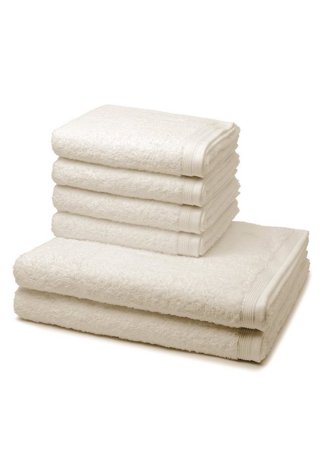 Möve Handtuch Set Superwuschel, Walkfrottee (Spar-Set, 6-St), 4 X Handtuch 2 X Duschtuch im Set - Baumwolle - Saugstark von Möve