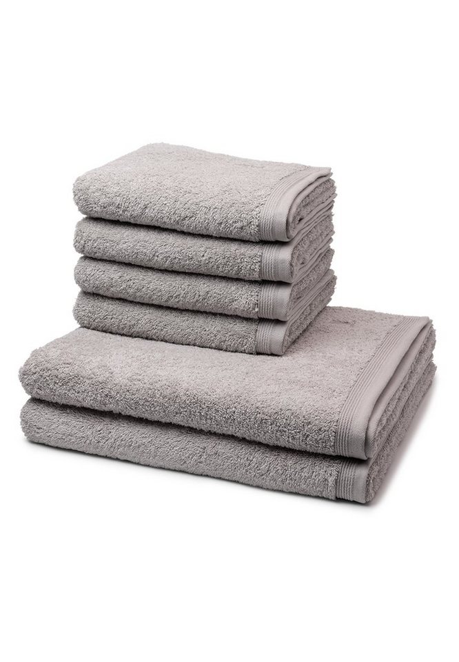 Möve Handtuch Set Superwuschel, Walkfrottee (Spar-Set, 6-St), 4 X Handtuch 2 X Duschtuch im Set - Baumwolle - Saugstark von Möve