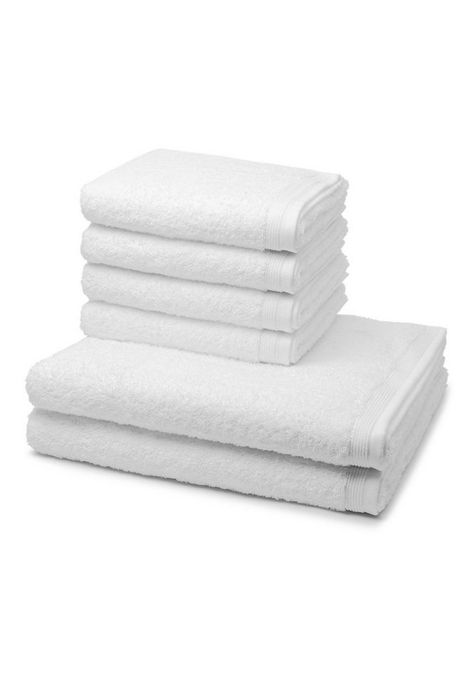 Möve Handtuch Set Superwuschel, Walkfrottee (Spar-Set, 6-St), 4 X Handtuch 2 X Duschtuch im Set - Baumwolle - Saugstark von Möve
