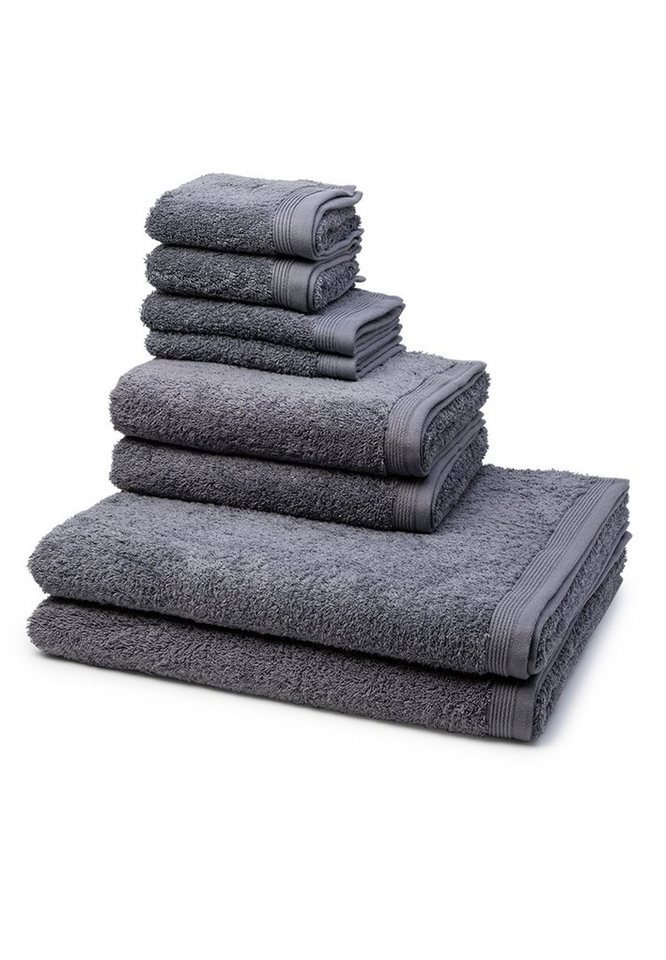 Möve Handtuch Set Superwuschel, Walkfrottee (Spar-Set, 8-St), 2 X Seif- 2 X Gäste- 2 X Dusch- 2 X Handtuch im Set - Baumwolle von Möve