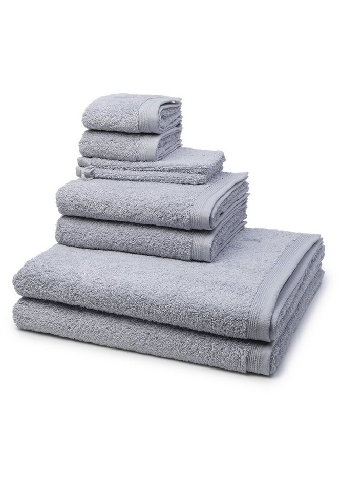 Möve Handtuch Set Superwuschel, Walkfrottee (Spar-Set, 8-St), 2 X Wasch- 2 X Gäste- 2 X Dusch- 2 X Handtuch im Set - Baumwolle von Möve