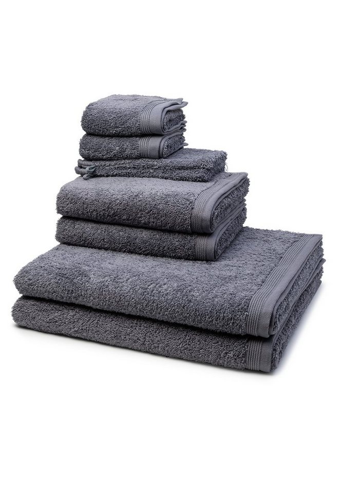 Möve Handtuch Set Superwuschel, Walkfrottee (Spar-Set, 8-St), 2 X Wasch- 2 X Gäste- 2 X Dusch- 2 X Handtuch im Set - Baumwolle von Möve