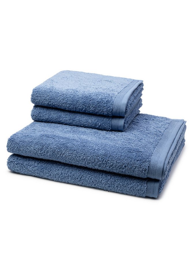 Möve Handtuch Set Superwuschel, Walkfrottee (Spar-Set, 4-St), 2 X Handtuch 2 X Duschtuch - im Set - Baumwolle von Möve