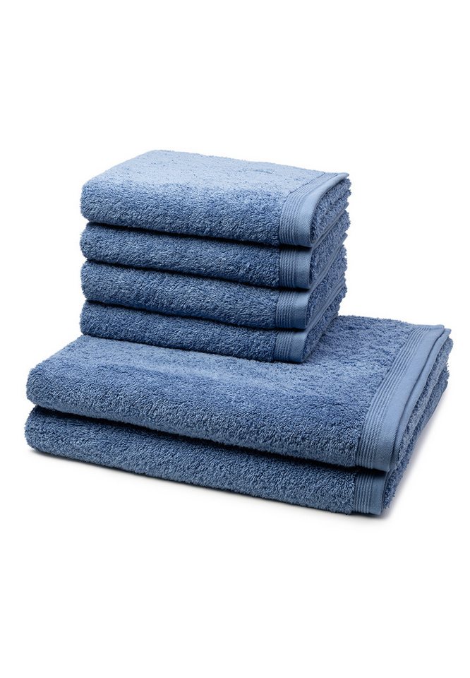 Möve Handtuch Set Superwuschel, Walkfrottee (Spar-Set, 6-St), 4 X Handtuch 2 X Duschtuch - im Set - Baumwolle von Möve