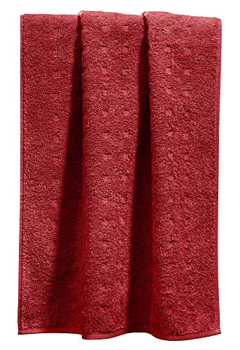 Möve Handtuch Quadretti Walk-Frottier rot Größe 50x100 cm Möve Handtuch Quadretti Walk-Frottier rot Größe 50x100 cm von Möve