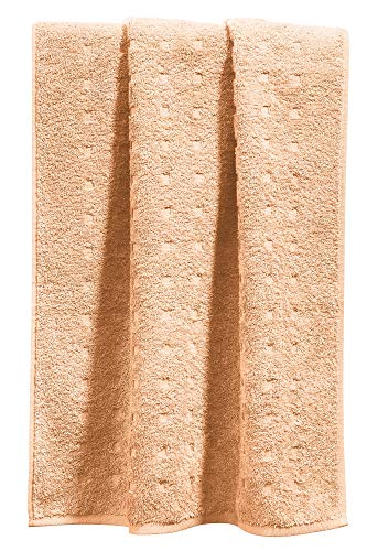 Möve Handtuch Quadretti Walk-Frottier Sand-apricot Größe 50x100 cm von Möve