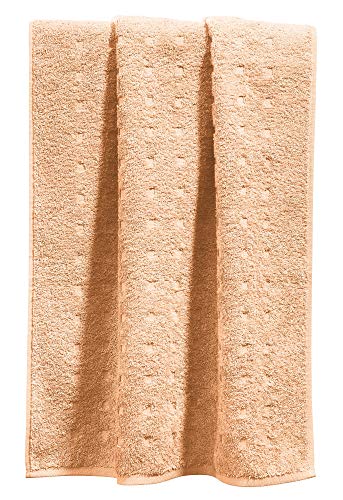 Möve Handtuch Quadretti Walk-Frottier Sand-apricot Größe 50x100 cm Möve Handtuch Quadretti Walk-Frottier Sand-apricot Größe 50x100 cm von Möve