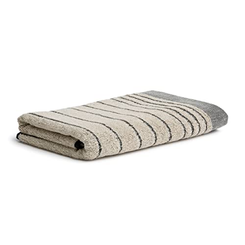 möve Eden Duschtuch Querstreifen mit Schlauchsaum 80 x 150 cm aus 80 % Baumwolle / 20 % Leinen, nature / black möve Eden Duschtuch Querstreifen mit Schlauchsaum 80 x 150 cm aus 80 % Baumwolle / 20 % Leinen, nature / black von Möve