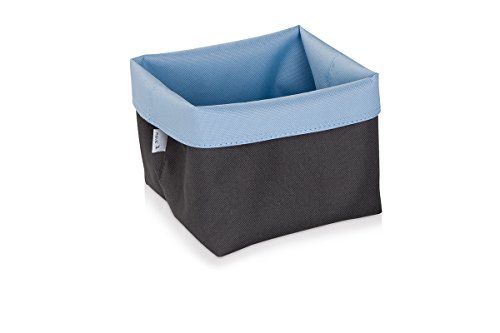 Möve Korb, Tetron Gewebe, Grey/Blue, 15 x 15 x 15 cm von Möve