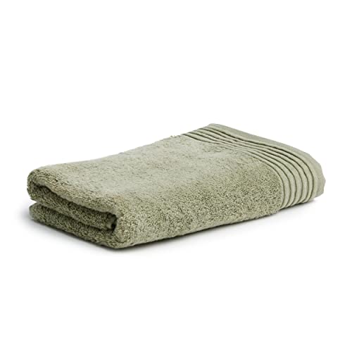 Möve Loft Uni mit Chenillebiesen Handtuch 50 x 100 cm aus 100% Baumwolle (Spinair), Moss von Möve