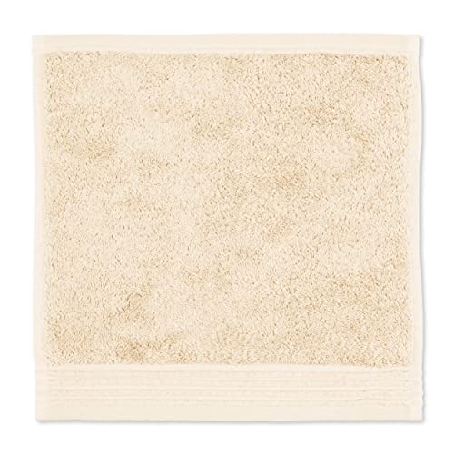Möve Loft Uni mit Chenillebiesen Seiftuch 30 x 30 cm aus 100% Baumwolle (Spinair), Beige von Möve