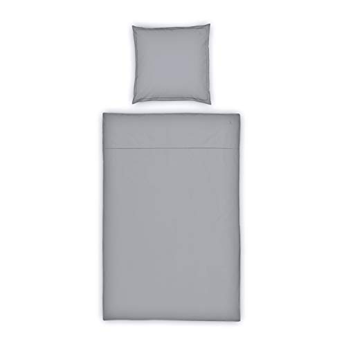 Möve Luxury Bettwäsche Set, Grey, 155 x 220 cm + 80 x 80 cm, 2 von Möve