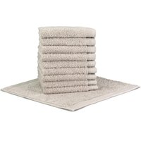 Möve Seiftuch "Superwuschel", (Set, 10 tlg., 10-er Set), Seiftuch Set mit Bordüre, 100% Premium Cotton Baumwolle, weich von Möve