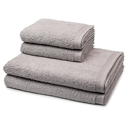 Möve - Superwuschel - 2 X Handtuch 2 X Duschtuch - im Set - Baumwolle (4er Set Cashmere) von Möve