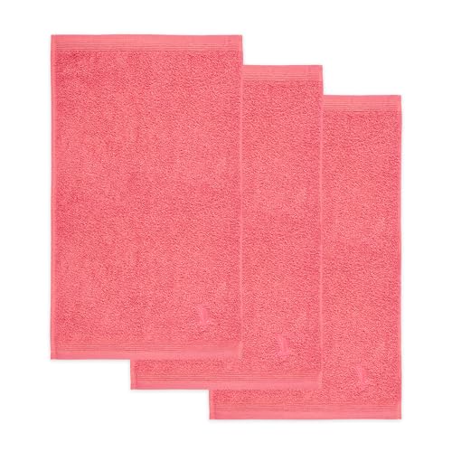 Möve Superwuschel Gästetuch 30 x 50 cm aus 100% Baumwolle, Coral 3er Set von Möve