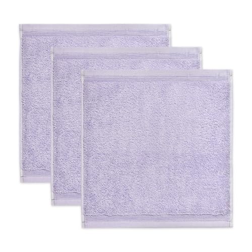 Möve Superwuschel Seiftuch 30 x 30 cm aus 100% Baumwolle, Lilac 3er Set von Möve