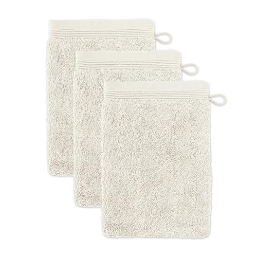 Möve Superwuschel Waschhandschuh 15 x 20 cm aus 100% Baumwolle, Nature 3er Set Möve Superwuschel Waschhandschuh 15 x 20 cm aus 100% Baumwolle, Nature 3er Set von Möve