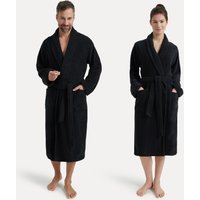 Möve Unisex-Bademantel "Basic", (1 St.), mit Schalkragen von Möve