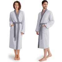 Möve Unisex-Bademantel "Superwuschel Kimono mit Blende", (1 St.), ideal für Sauna & Spa, Hotelbademantel von Möve