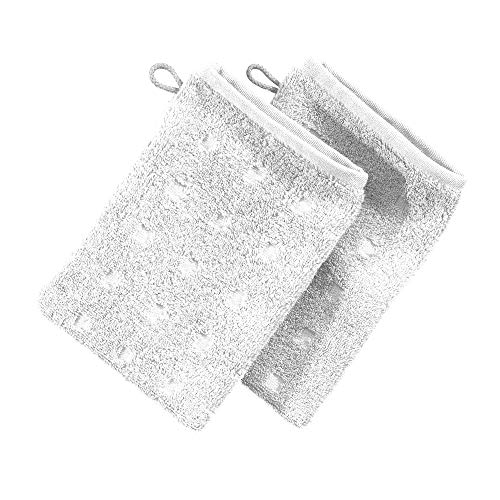Möve Waschhandschuh 2er-Pack Quadretti Walk-Frottier weiß Größe 15x20 cm Möve Waschhandschuh 2er-Pack Quadretti Walk-Frottier weiß Größe 15x20 cm von Möve