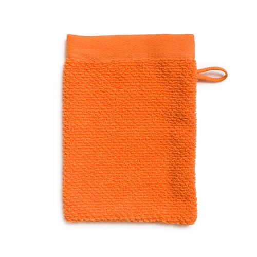 Möve Waschhandschuh Bliss Handtücher - 20 x 15 cm, 100% Baumwolle, orange von Möve