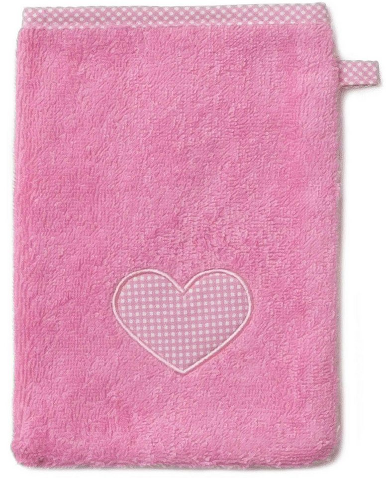 Möve Waschhandschuh Kids Hearts, (1-St) von Möve