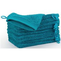 Möve Waschhandschuh "Superwuschel", (Set, 10 tlg., 10-er Set), Waschhandschuh Set mit Bordüre, 100% Premium Cotton Baumwolle, weich von Möve