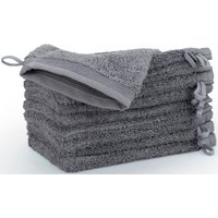 Möve Waschhandschuh "Superwuschel", (Set, 10 tlg., 10-er Set), Waschhandschuh Set mit Bordüre, 100% Premium Cotton Baumwolle, weich von Möve