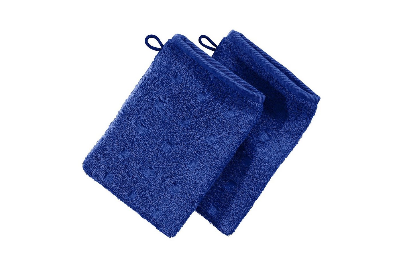 Möve Waschhandschuh Waschhandschuh 2er-Pack "Quadretti", Frottier, Walk-Frottier Uni von Möve