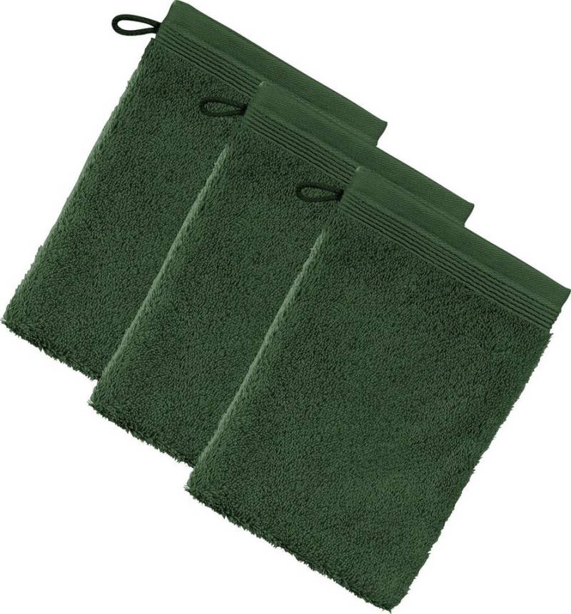 Möve Waschhandschuh Waschhandschuh "Superwuschel" 3er-Pack, Frottier, Walk-Frottier Uni von Möve