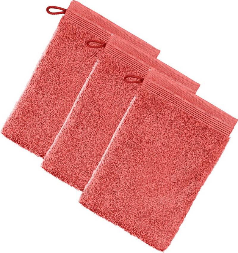 Möve Waschhandschuh Waschhandschuh "Superwuschel" 3er-Pack, Frottier, Walk-Frottier Uni von Möve