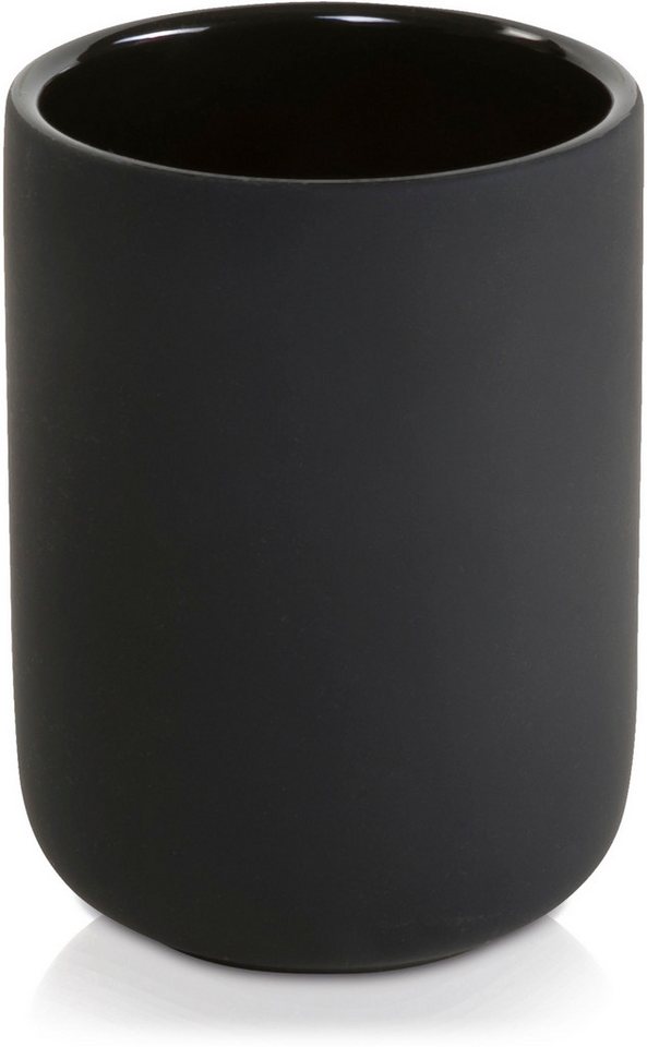 Möve Zahnbürstenhalter Black Velvet, Keramik beschichtet von Möve