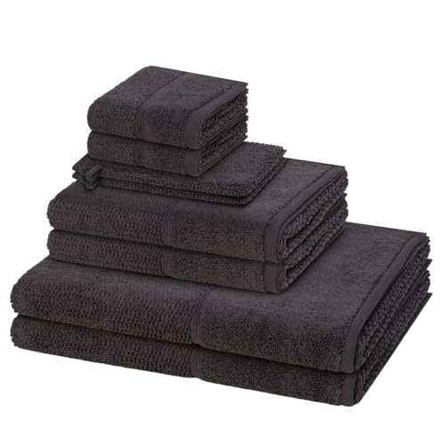 Möve for frottana - Pearl - 2 X Wasch- 2 X Gäste- 2 X Dusch- 2 X Handtuch im Set (Graphite) von Möve