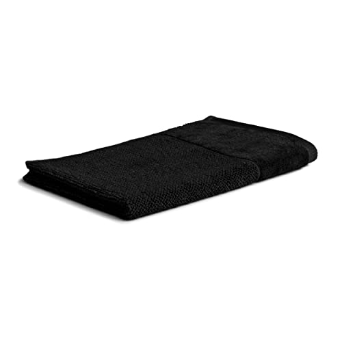 möve Bamboo Luxe Gästetuch 30 x 50 cm aus 60% Baumwolle / 40% Viskose aus Bambus-Zellstoff, black von Möve