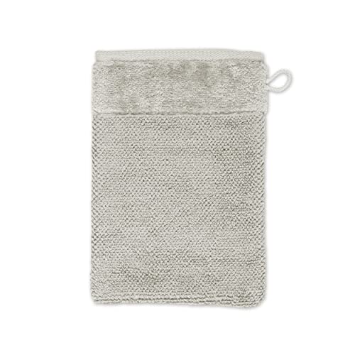 möve Bamboo Luxe Waschhandschuh 15 x 20 cm aus 60% Baumwolle / 40% Viskose aus Bambus-Zellstoff, silver grey von Möve