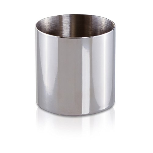 möve Deco Zahnbürstenhalter 8 x 8 cm aus Edelstahl, silver von Möve