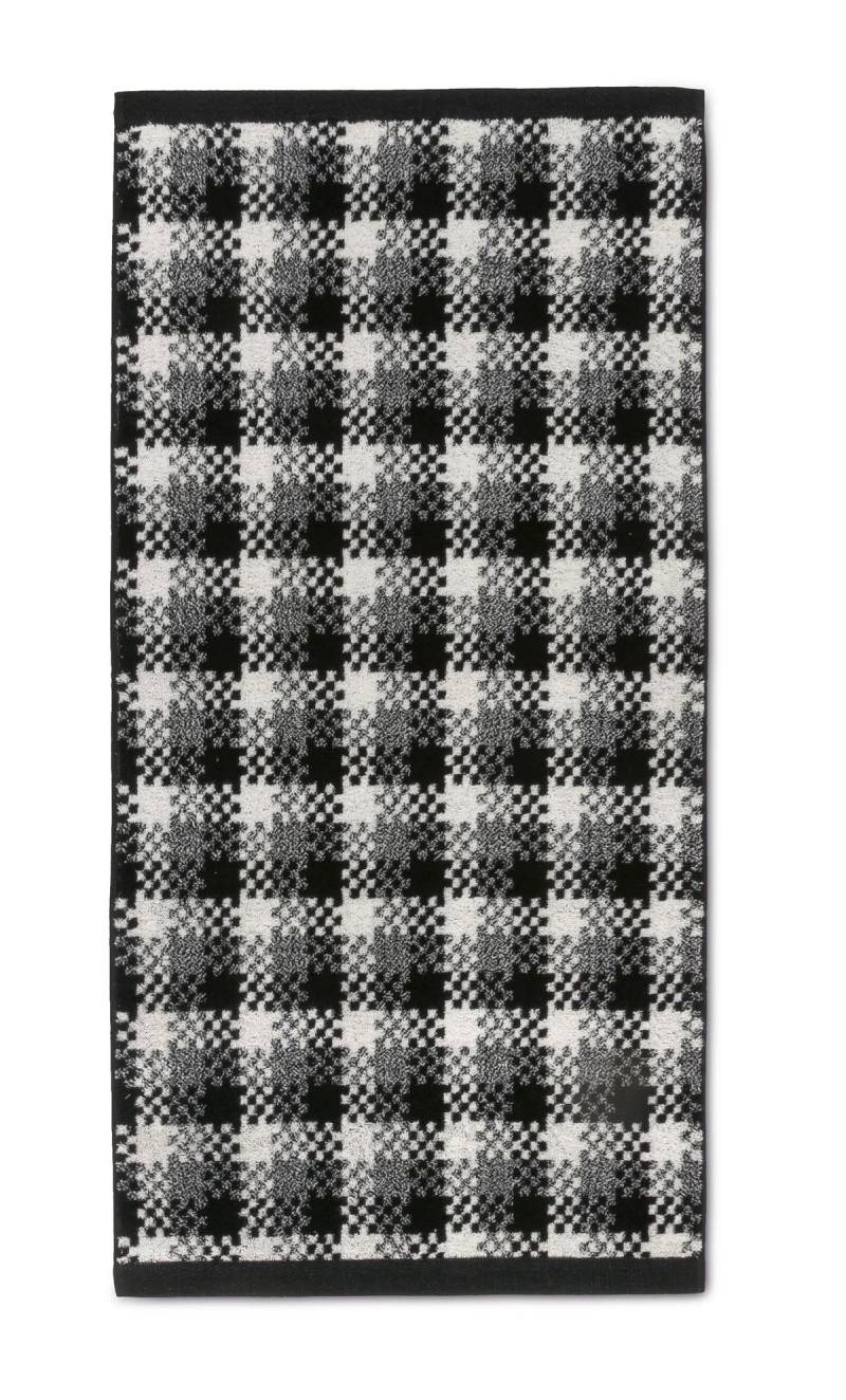 möve Graphic Handtuch 80x150cm Vichy Karo schwarz von Möve