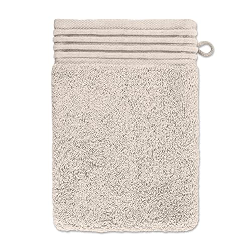 möve Loft Waschhandschuh 15 x 20 cm aus 100% Baumwolle (Spinair), papyrus von Möve
