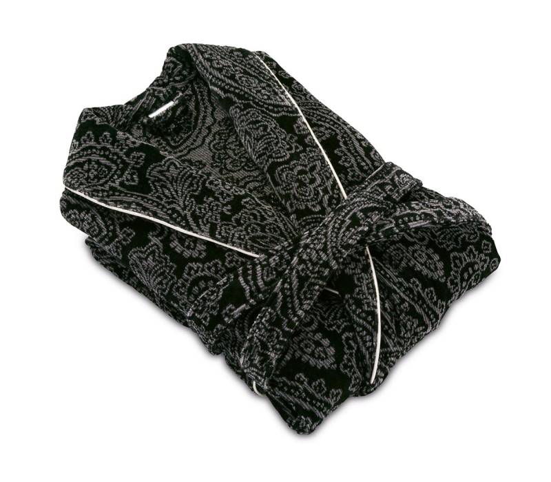 möve Paisley Schalkragenmantel schwarz Gr. M von Möve