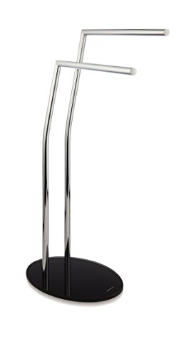 möve Stand Handtuchhalter mit bruchsicherem Glas, verchromt 50 x 23 x 82 cm, silver von Möve
