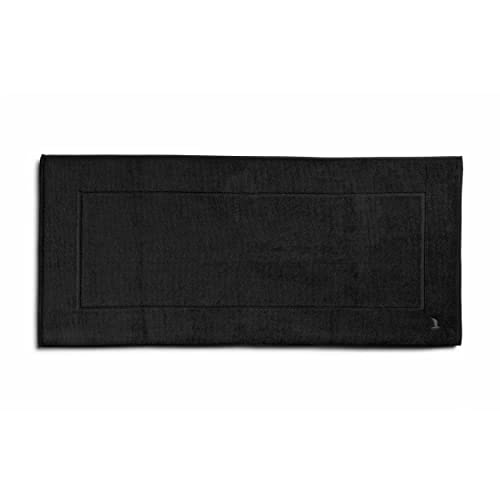 möve Superwuschel Badteppich 60 x 130 cm aus 100% Baumwolle, black von Möve