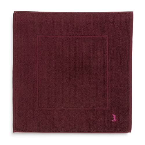 möve Superwuschel Badteppich 60 x 60 cm aus 100% Baumwolle, Burgundy von Möve