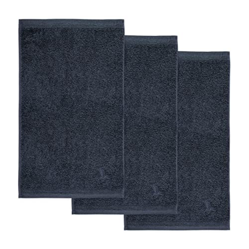 möve Superwuschel Gästetuch 30 x 50 cm aus 100% Baumwolle, dark grey 3er Set von Möve