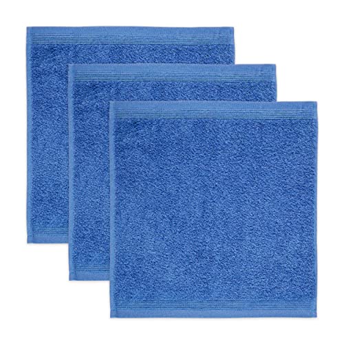 möve Superwuschel Seiftuch 30 x 30 cm aus 100% Baumwolle, cornflower 3er Set von Möve