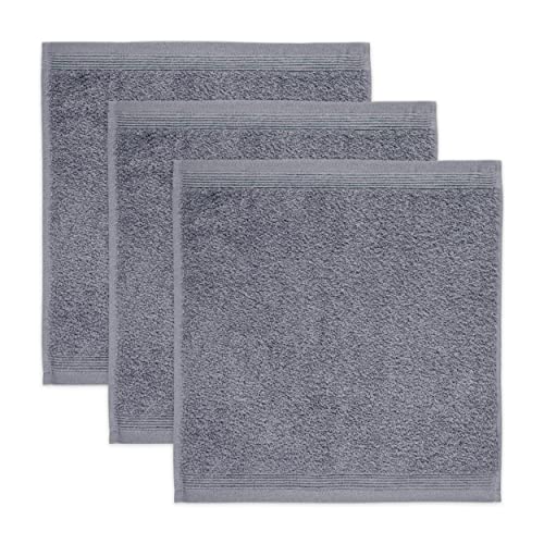 möve Superwuschel Seiftuch 30 x 30 cm aus 100% Baumwolle, stone 3er Set von Möve