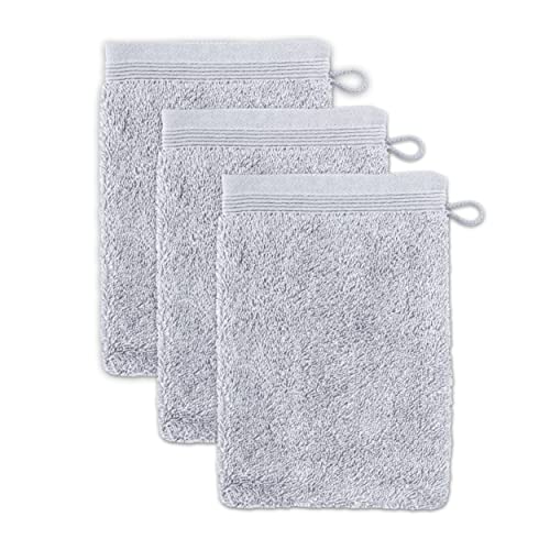 möve Superwuschel Waschhandschuh 15 x 20 cm aus 100% Baumwolle, silver 3er Set möve Superwuschel Waschhandschuh 15 x 20 cm aus 100% Baumwolle, silver 3er Set von Möve
