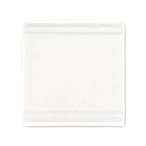 Möve Wellbeing Perlstruktur Seiftuch 30 x 30 cm aus 85% Bio-Baumwolle/15% Leinen, Off White von Möve