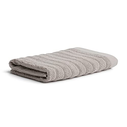 möve Wellbeing Wellenstruktur Duschtuch 67 x 140 cm aus 85% Bio-Baumwolle/15% Leinen, Cashmere von Möve