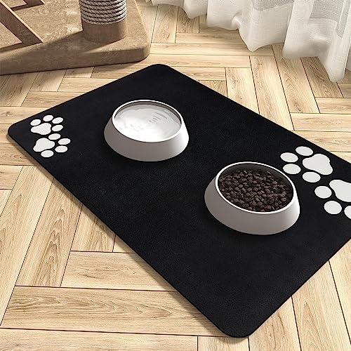 Napfunterlage Hund Katzen Futternapf Unterlage: 60 x 40 cm rutschfeste Hundenapf Unterlage Katzennapf Fressnapf Futtermatte - Saugfähige Schnelltrocknend Katzenmatte Futter Matte Katzenfutter Napfunterlage Hund Katzen Futternapf Unterlage: 60 x 40 cm rutschfeste Hundenapf Unterlage Katzennapf Fressnapf Futtermatte - Saugfähige Schnelltrocknend Katzenmatte Futter Matte Katzenfutter von Mofonky